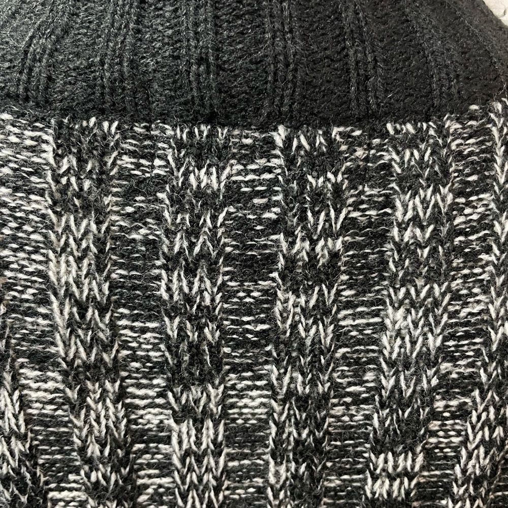 Beechers Brook Knit Cardigan, Button Up, Black and Grey, Size Med​ium - Picture 5 of 9